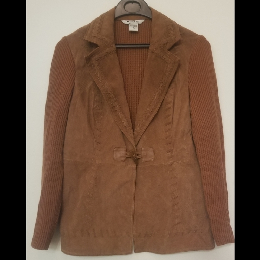 Nygård Collection Light Brown Tan Genuine Suede Jacket 6-8